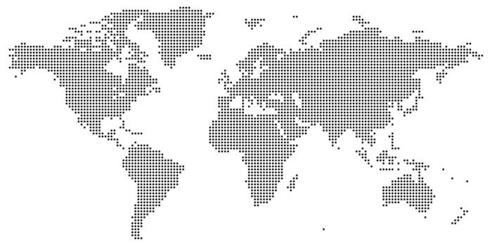 Real Dotted World Map